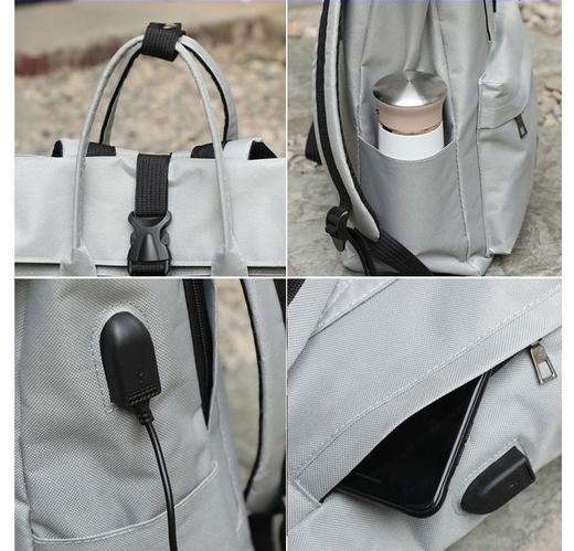 WRC | 休闲大开口双肩包 W-0018 商品图8