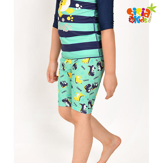 sisia新款儿童泳衣男童夏海边沙滩温泉中大童五分裤游泳裤 商品图3