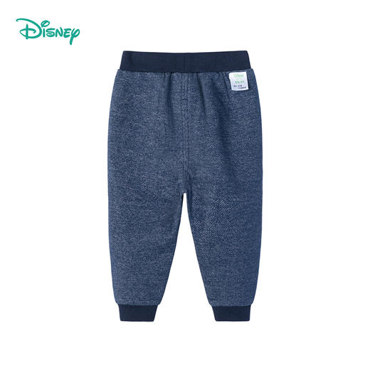 迪士尼男童春秋仿牛仔抓绒长裤 商品图8