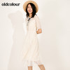 oldcolour欧珂蕾丝中袖连衣裙女中长款M25102520 商品缩略图2