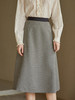 格子半身裙女中长款高腰2022年春夏新款复古千鸟格A字裙百搭裙子 商品缩略图0