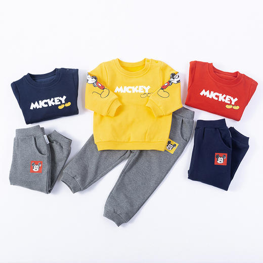 迪士尼秋季新款长袖套装男童帅气休闲装213T1276 商品图8
