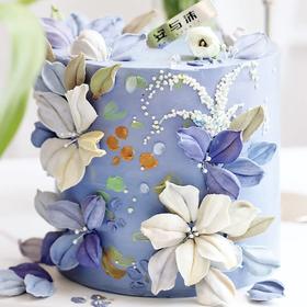 南法花园刮花蛋糕