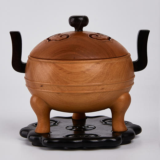 如意黄杨木香炉11*11.5cm 商品图0