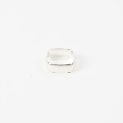 EnSage Mini Band Ring 925银 日本表面手工打磨方戒 圆戒指 指环 商品图3