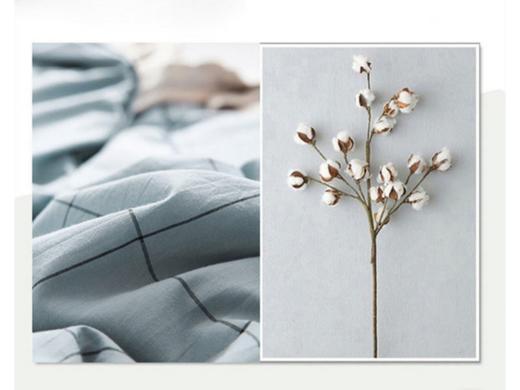 良品汇馆 | 水洗棉 格纹四件套 无印风格 （多颜色 多尺寸） 商品图2