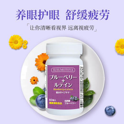 协和SUSUMOTOYA北欧蓝莓叶黄素复合片固体饮料电视同款ocj东方 商品图1