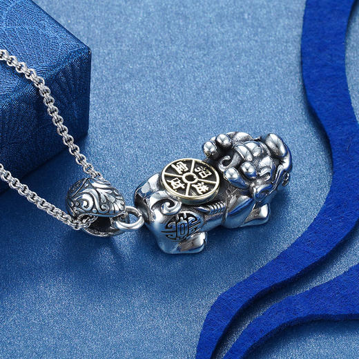子佩集S925银【招财貔貅】吊坠【YFDZ035】仿古2107 商品图2