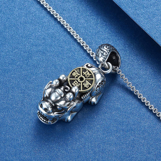 子佩集S925银【招财貔貅】吊坠【YFDZ035】仿古2107 商品图4