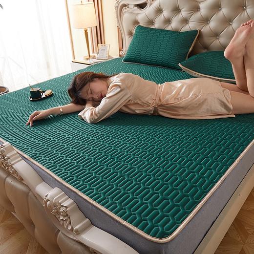  【乳胶凉席三件套】凉而不冰的秘密-天然乳胶凉席 冰丝席三件套 可折叠水洗空调软席子 商品图5