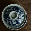 「景德镇仿古手绘缠枝莲青花瓷功夫茶三才盖碗」复古泡茶碗 商品缩略图3