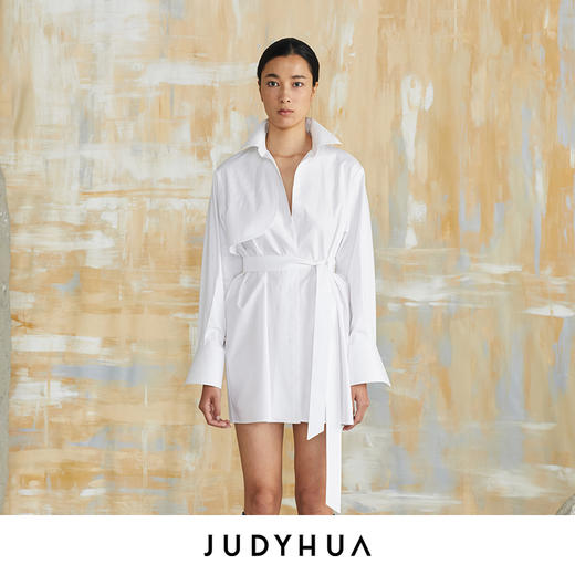 JUDYHUA 层叠设计衬衫裙 商品图0