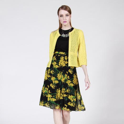 【伯妮斯茵】173B012--黄色半裙--萨珊捶揲--《宁静之美》 商品图1