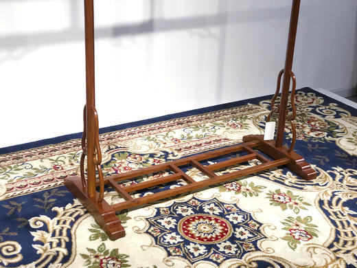 红桥红  家具严选  缅甸花梨（大果紫檀）【165灵芝如意衣帽架】 商品图8