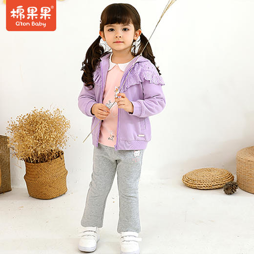 商场同款棉果果春秋季女童大毛圈长袖外套M322100221500 商品图0
