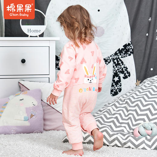 商场同款棉果果春秋季女童夹棉开襟连体衣M322722621491 商品图4