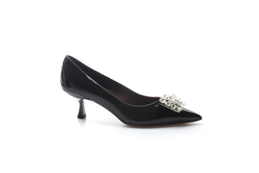 豪麟名鞋奥莱LORIBLU女鞋皮鞋牛移膜革LR50760P黑色  原价4960元 商品图0