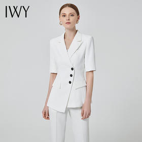 IWY/白色西服套装女时尚气质ol高端职业装设计感西装面试正装CP11250