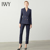 IWY/藏青色条纹职业西装套装售楼销售部高级感时尚气质薄款OLC180+P179 商品缩略图2