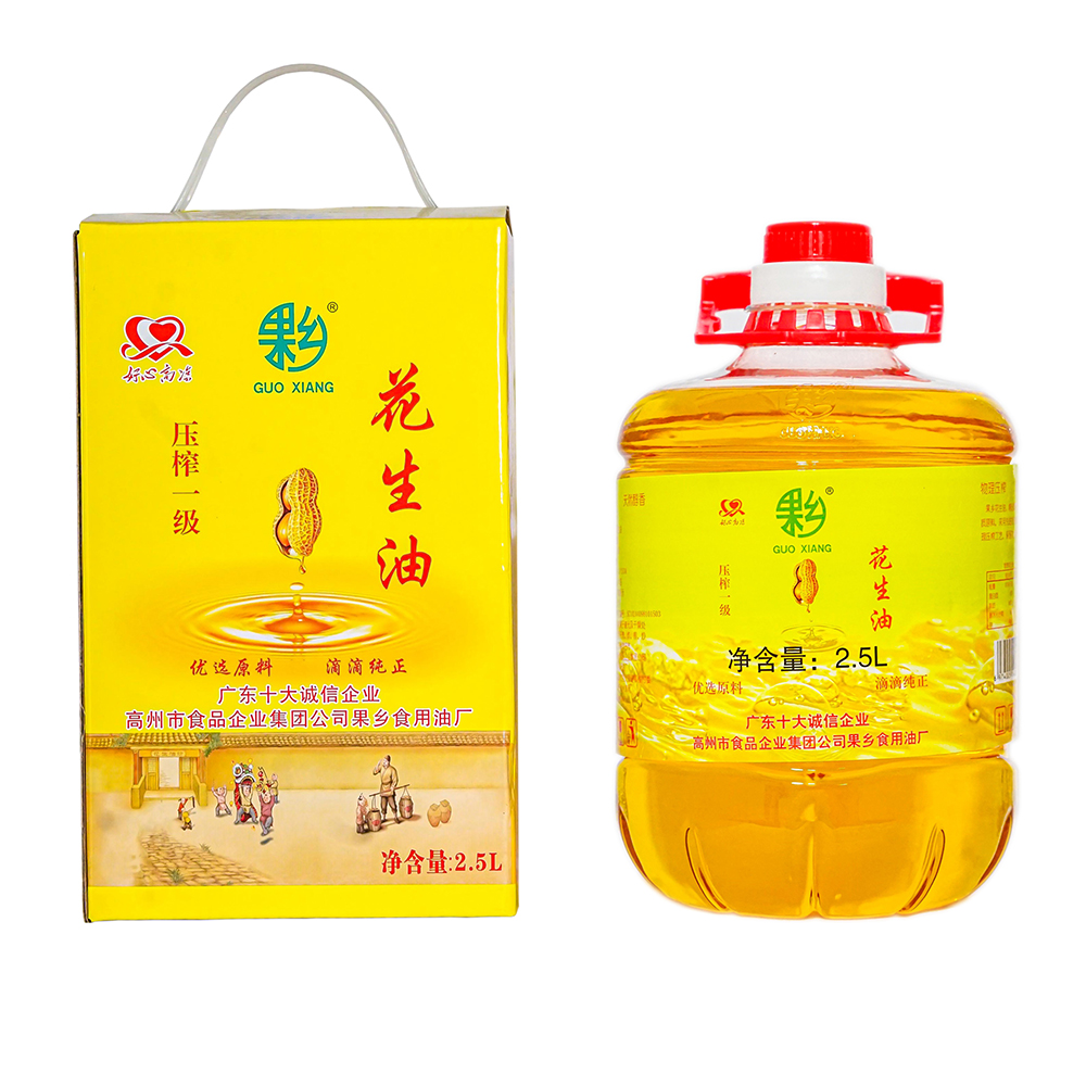果乡压榨一级花生油 2.5L