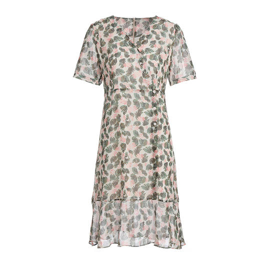 乔万尼真丝桑蚕丝法式优雅连衣裙新夏季EI2E759 商品图4