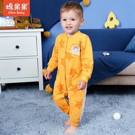 商场同款棉果果秋季新品男童氨棉汗布夹棉连体衣连身衣哈衣M312722821469