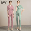 IWY/粉色面试套装女时尚高端简约OL西装工作服气质通勤职业正装212096P1+C1-粉色 商品缩略图4