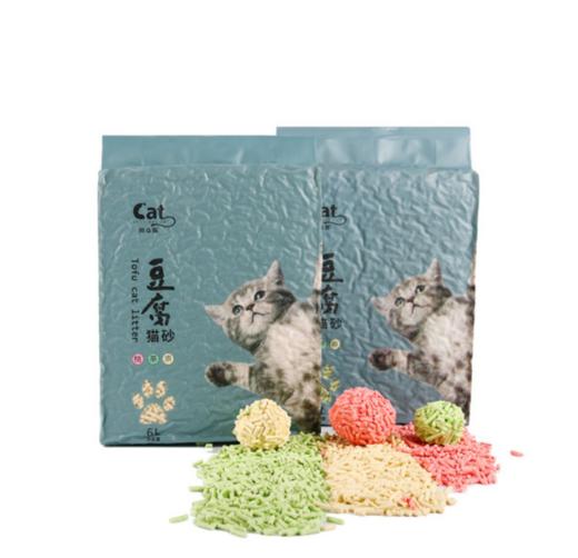 【猫砂】猫舍猫砂低尘结团绿茶原味水蜜桃猫砂6L 商品图3