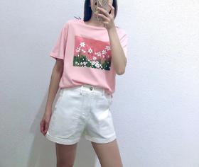 女圆领短T4925