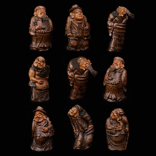 S 人间百态竹根雕组合 ZYXD 商品图0