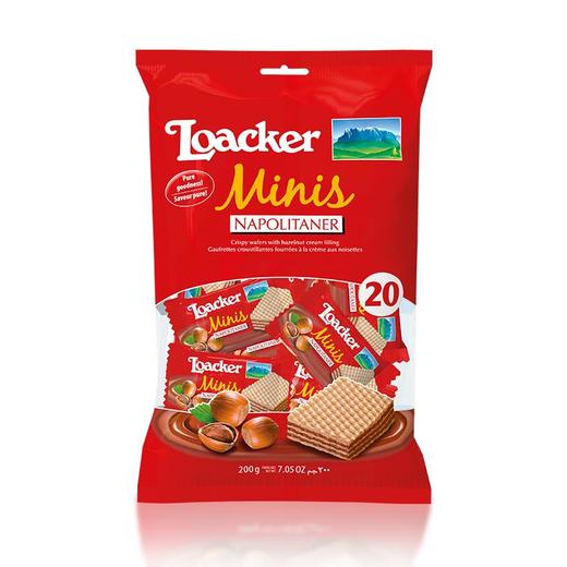 莱家榛子味迷你威化饼干200g 商品图0