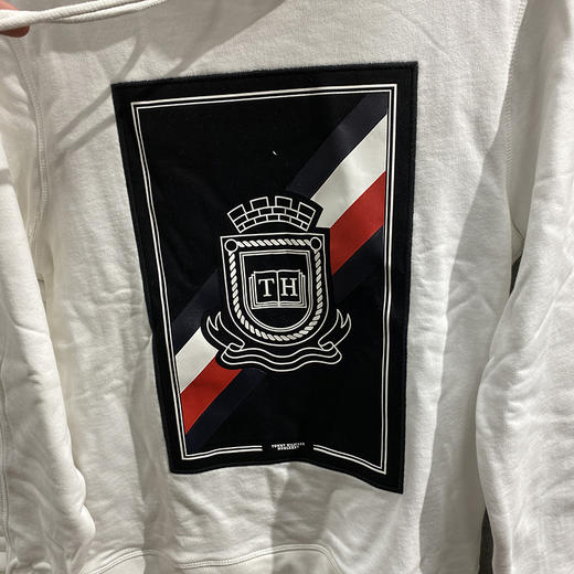  TOMMY HILFIGER 男士春秋新品TH大LOGO刺绣贴布套头卫衣 商品图4