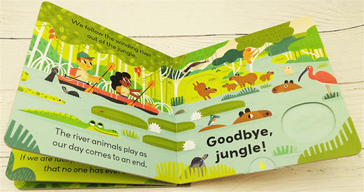 小小世界 丛林之旅 英文原版 Little World Jungle Journey 抽拉机关书 英文版幼儿英语早教启蒙纸板书 亲子共读 进口原版书籍 商品图2