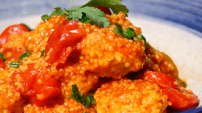 番茄小米烧丸子