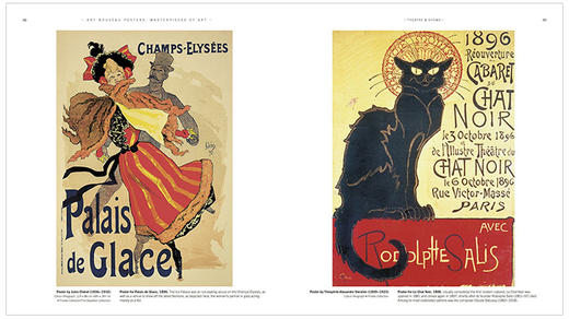 【预订】【艺术杰作系列】Art Nouveau Posters，新艺术风格海报 商品图4