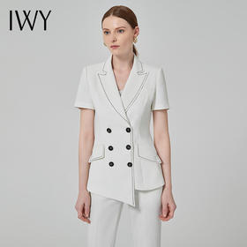 IWY/高端职业装套装女时尚修身上班商务正装气质通勤西装ol工作服CP11224白色
