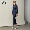 IWY/高端藏青职业装女正装套装时尚气质修身显瘦通勤西装西服C11398+P11398 商品缩略图2