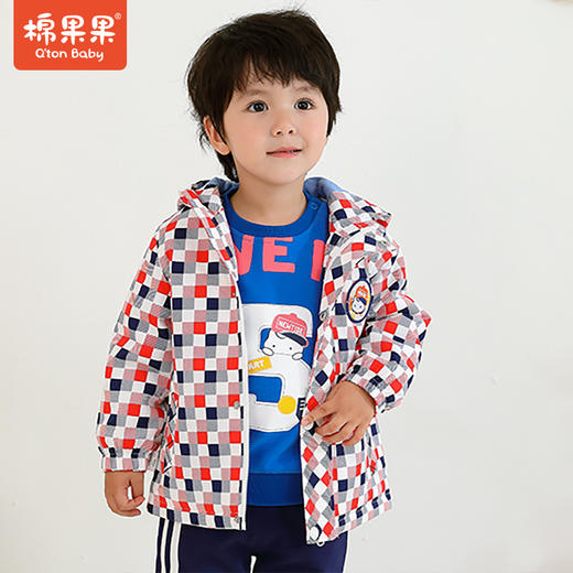 商场同款棉果果春秋季男童水洗棉夹棉风衣外套M312101721466 商品图0