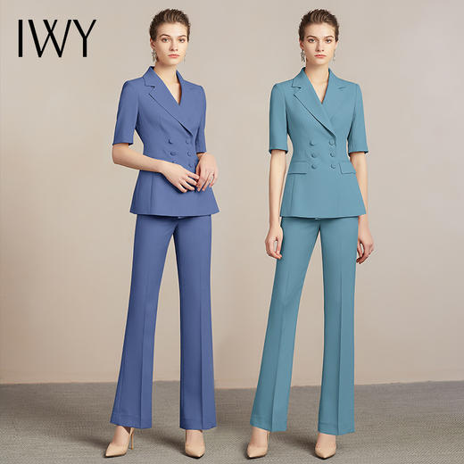 IWY/高端面试西服套装女气质时尚通勤职业装休闲商务女神范工作服212098C1+P3 商品图4