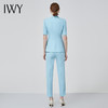IWY/职业套装女工装装短袖韩版干练西装套裤气质商务正装工作服C11238+P10223 商品缩略图3