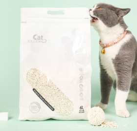 【猫砂】豆腐猫砂除臭结团强吸水原味猫沙不沾爪易清理6L