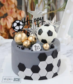 【生日蛋糕】灰底足球款
