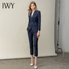 IWY/高端藏青职业装女正装套装时尚气质修身显瘦通勤西装西服C11398+P11398 商品缩略图1