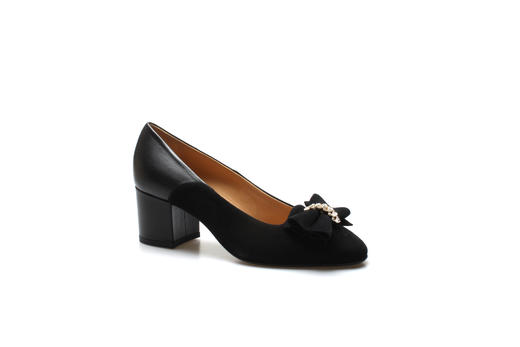 豪麟名鞋奥莱进口迪嘉女鞋皮鞋羊皮革FW21725P黑色  原价4260元 商品图0