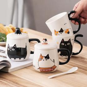  nya~ 喵星人来袭，手握萌化你的敲可爱温润陶瓷杯！ 