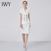 IWY/白色高端职业装气质女神范高级感西装套装女套裙播音正装CS11224白色 商品缩略图2