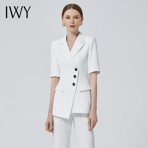 IWY/白色西服套装女时尚气质ol高端职业装设计感西装面试正装CP11250 商品图1