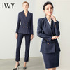 IWY/藏青色条纹职业西装套装售楼销售部高级感时尚气质薄款OLC180+P179 商品缩略图4