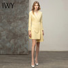 IWY/黄色职业西装连衣裙不规则设计高级感时尚气质优雅时髦工装OL Q11363-Y 商品缩略图2