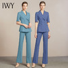 IWY/湖蓝色西服套装女时尚名媛休闲职业装气质女神范工作服修身西装212097C1+P3 商品缩略图3